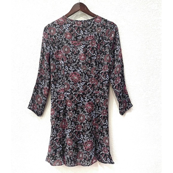 NWT Veronica Beard Printed Silk Tie Front Dress - Picture 10 of 15